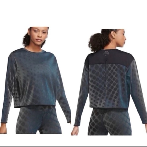 Nike Run Division Midlayer Holoknit Running Top - Picture 1 of 4
